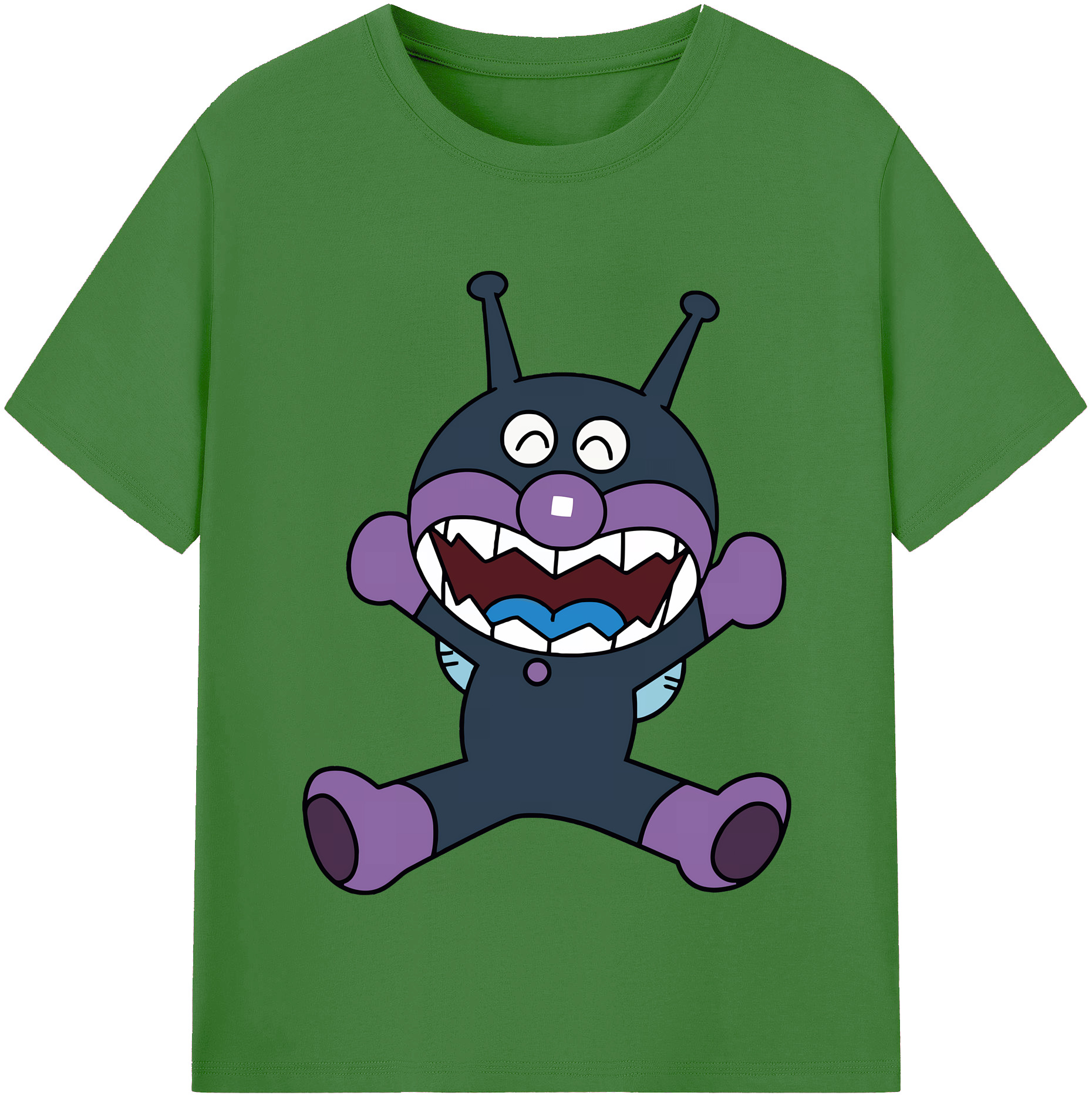 （画像用） アンパンマン Anpanman レディースカジュアルプリントTシャツ（綿100％）